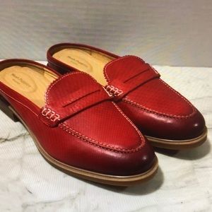 Hush puppies red mild slide on loafer size 9